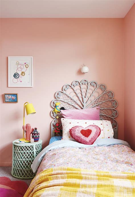 The colour combination in your bedroom walls are a direct reflection of your family's personality, choosing using peach and white colours in your bedroom walls can make your bedroom warmer. Interior stylist Emma O'Meara's colourful home with bold ...