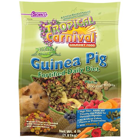 Browns Tropical Carnival Natural Guinea Pig Fortified Daily Diet Food