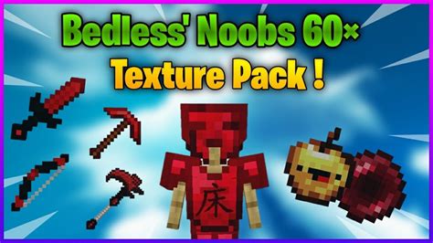 Bedless Noob 60k Pack 128x Minecraft Pocket Edition ️ Youtube