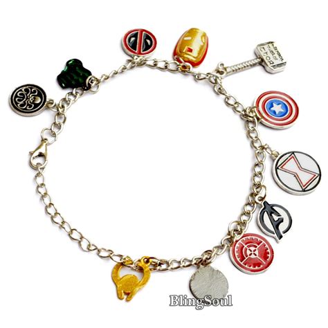Marvel Charm Bracelet Charm Bracelet Bracelets Bracelets And Charms