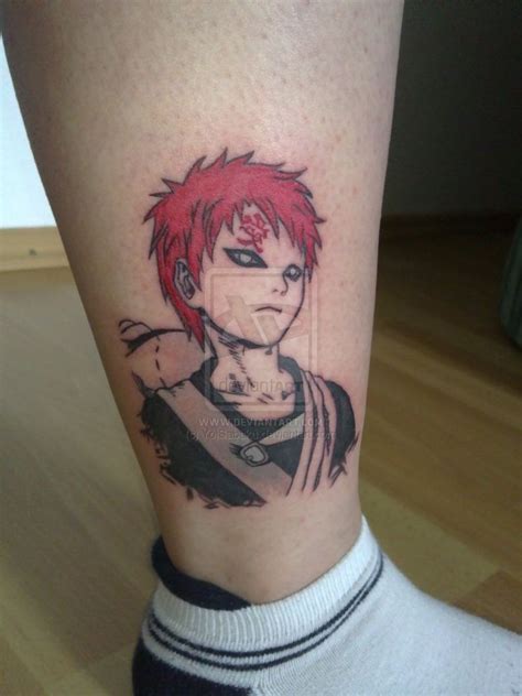 Gaara Tattoo Reflection Tatuagem Do Naruto Tatuagens De Anime Tatuagem