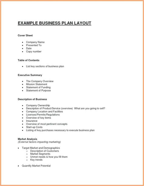 Basic Business Plan Sample Simple Template Pdf Retail Word With