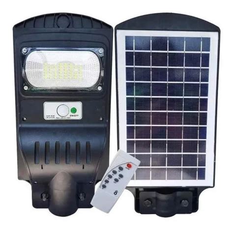refletor luminária poste publica solar led 30w c sensor parcelamento sem juros