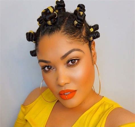 10 Bantu Knot Styles On Natural Hair Fashion Style