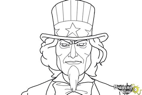 How To Draw Uncle Sam Drawingnow