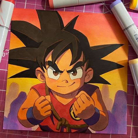 Pin By Babyy Kree On Anime In 2020 Dragon Ball Painting Kid Goku