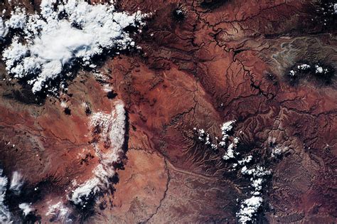 Satellite View Of Grand Canyon Photograph By Panoramic Images Pixels