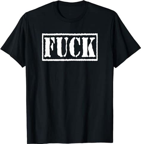 Fuck T Shirt Amazon Co Uk Fashion