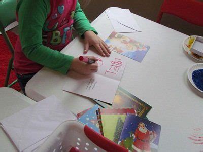 How to write a christmas card. Christmas cards in the writing center in preschool | Teach Preschool
