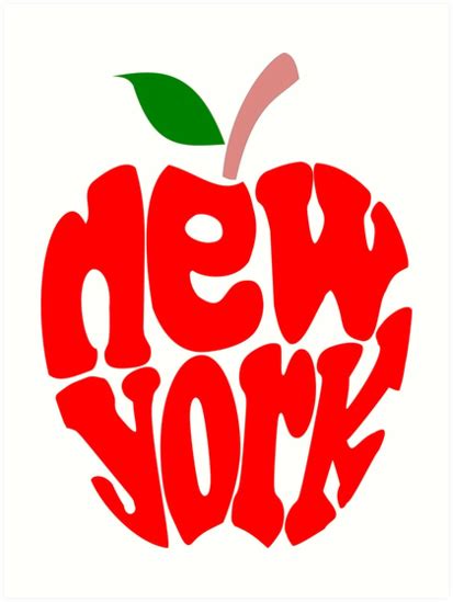 Big Apple New York Art Print By Denip Redbubble