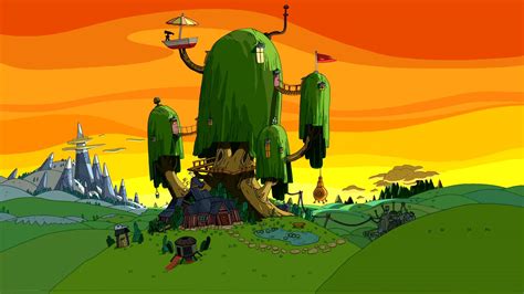 S01e06 Sunset Treehouse Adventure Time Wallpaper Adventure Time