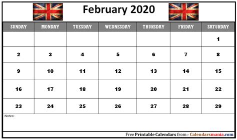 Monthly 2020 The United Kingdom Uk Holidays Calendar