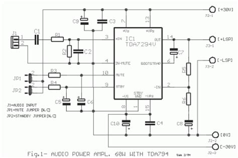 Excellent board, take a second time. How to build Audio Power Amplifier 60W with TDA7294 - circuit diagram