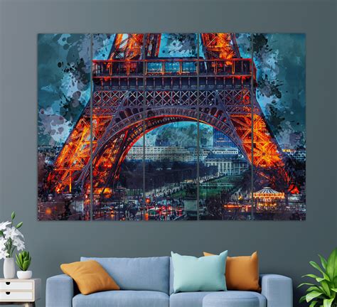 Eiffel Tower Canvas Print Paris Canvas Art Eiffel Tower Etsy Australia