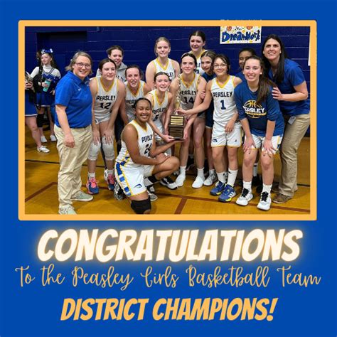 Congratulations To The Peasley Pride Girls Basketball Team Peasley