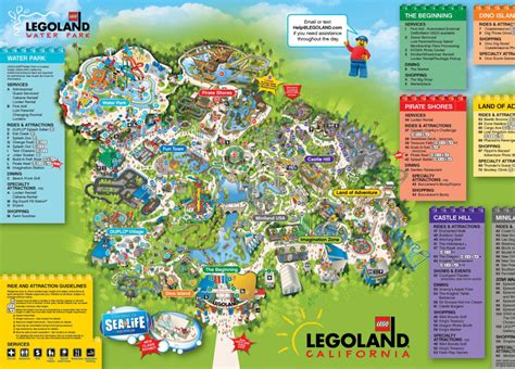 A Map Of Legoland California Legoland California Resort Carlsbad