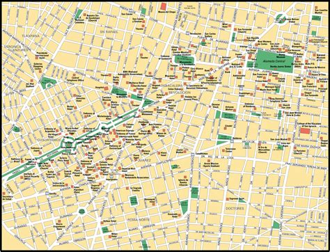 Cidade Do Mexico Mapa Turistico