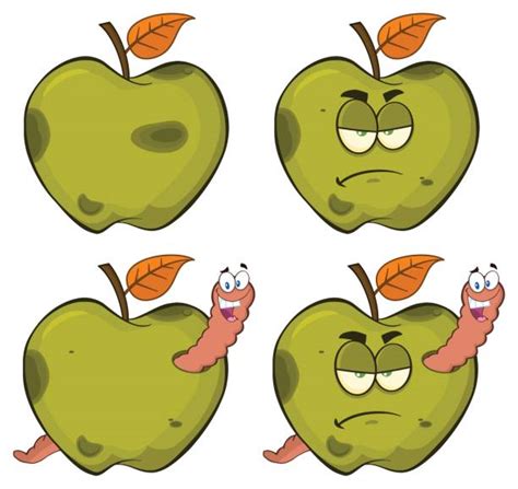 Royalty Free Rotten Apple Clip Art Vector Images And Illustrations Istock