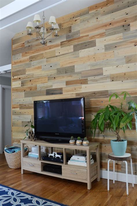 How To A Reclaimed Wood Accent Wall Accent Walls In Living Room