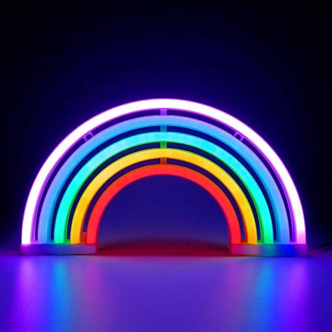 Buy Xiyunte Neon Sign Rainbow Neon Light Sign For Wall Decor Battery Or Usb Powered Led Rainbow