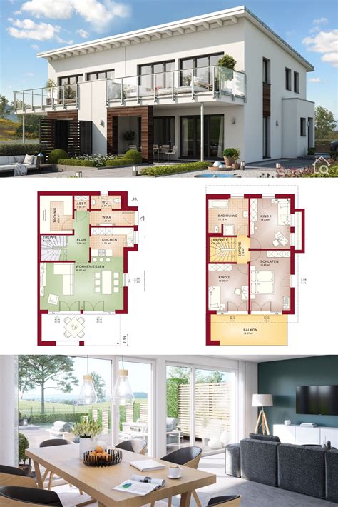 Minecraft moderne hauser das beste von socialproject von moderne häuser von innen bild. Doppelhaushälfte modern mit 4 Zimmer Grundriss & Pultdach ...