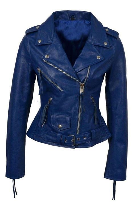 Blue Leather Jacket When Wearing A Leather Jacket Every By Heber