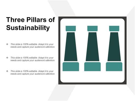 Three Pillars Of Sustainability Ppt Powerpoint Presentation Styles