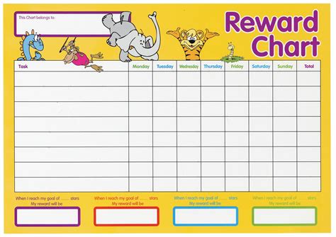 Free Printable Animal Reward Chart
