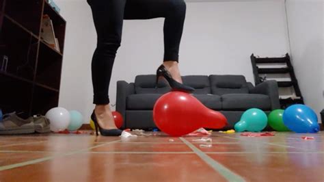 Heel Pop Balloons By Ary Julielooner This Is Great From Ary Blowing Popping 12 Inches Balloons
