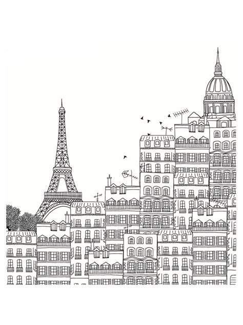 Here is our gallery of images to print and color of the capital of france, the difficulty level is high ! Paris coloring pages. Download and print Paris coloring pages