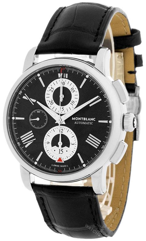 Montblanc 4810 Chronograph Auto Black Dial Mens Watch 115123 Fast