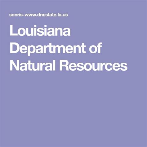 Louisiana Department Of Natural Resources Louisiana Natural
