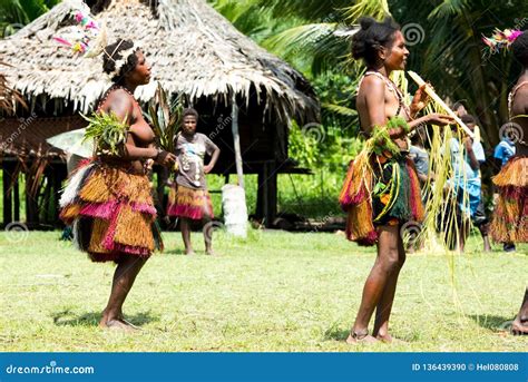 Drummer On Impressive Dance Ceremony Papua New Guinea Old Photo Style In Square Editorial