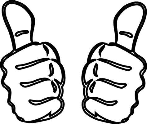 two thumbs up clip art at vector clip art online royalty free and public domain