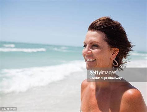 Beautiful Mature Woman Beach Photos And Premium High Res Pictures Getty Images