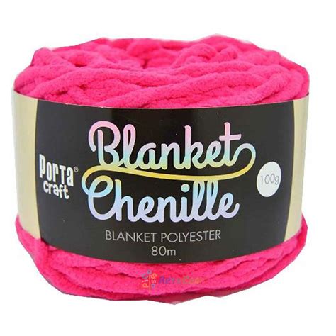 Chenille Blanket Yarn Hot Pink Picasso Art And Craft