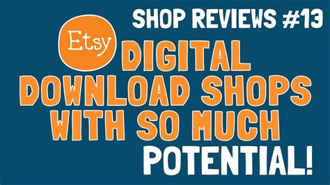 Shop Reviews 13 Etsy Digital Download Shops With So Much Potential