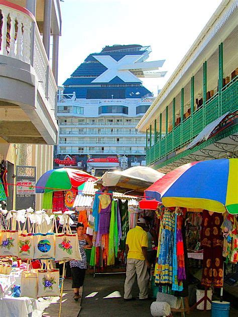 Port Of Call Roseau Dominica Carribean Cruise Caribbean Sea Santa