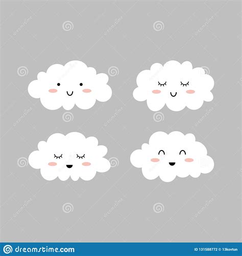 Simple Cute Cloud Pattern Svgsvg Files