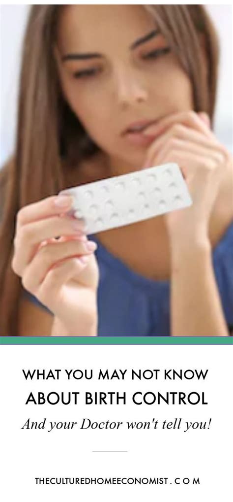 What You May Not Know About Birth Control • The Cultured Home Economist