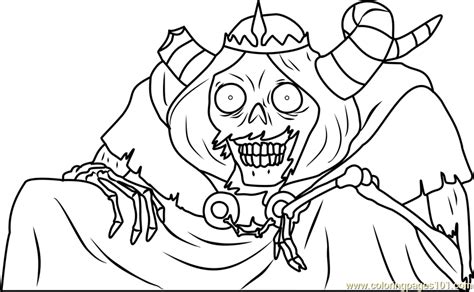 I mean i know adventure time shouldn't be taken too realistically. The Lich Coloring Page - Free Adventure Time Coloring ...