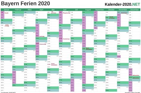 2021 hat bayern 12 gesetzliche feiertage. 34+ Kalender 2020 Excel Bayern