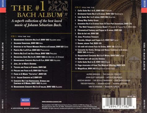 Release The 1 Bach Album By Johann Sebastian Bach Cover Art