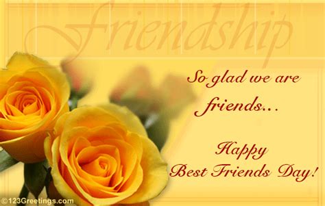 May god shower you with blessings today and best friend: Happy Best Friends Day! Free Friends Forever eCards, Greeting Cards | 123 Greetings