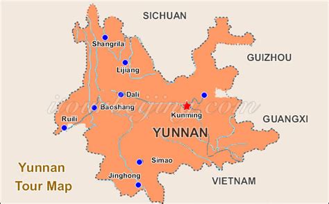 Yunnan Map Map Of China Yunnan And City Maps