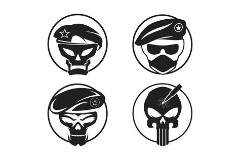 Skull Army Logo Graphic By Sangidanidan478 · Creative Fabrica