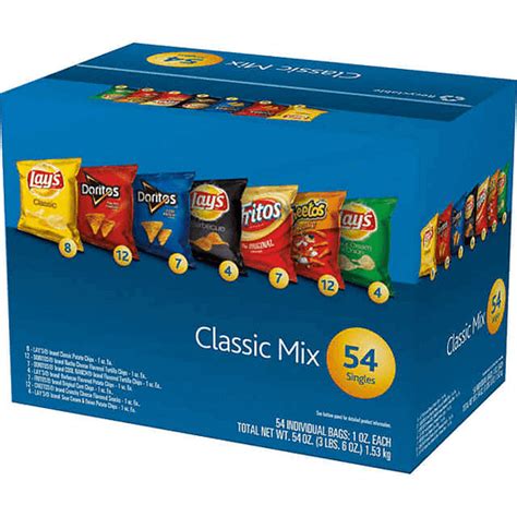 Frito Lay Variety Pack Chips 54 Ct Snacks Chips And Dips Cost U Less