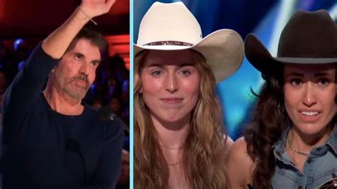 Simon Stops Country Duo On “agt” And Asks For Another Song Country
