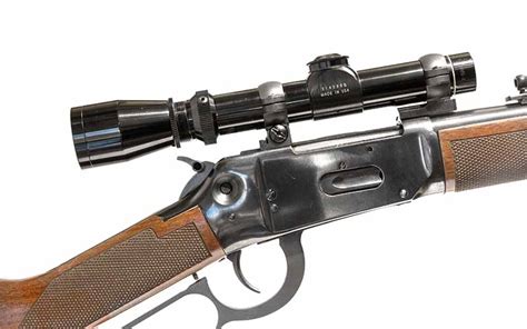 Lever Action Rifle With Scope