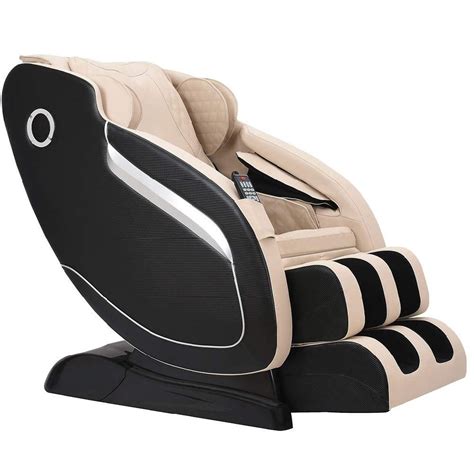 Sl Track Massage Chair With 3d Rollers Robot Hands Space Saver Body Scan Bluetooth Beige